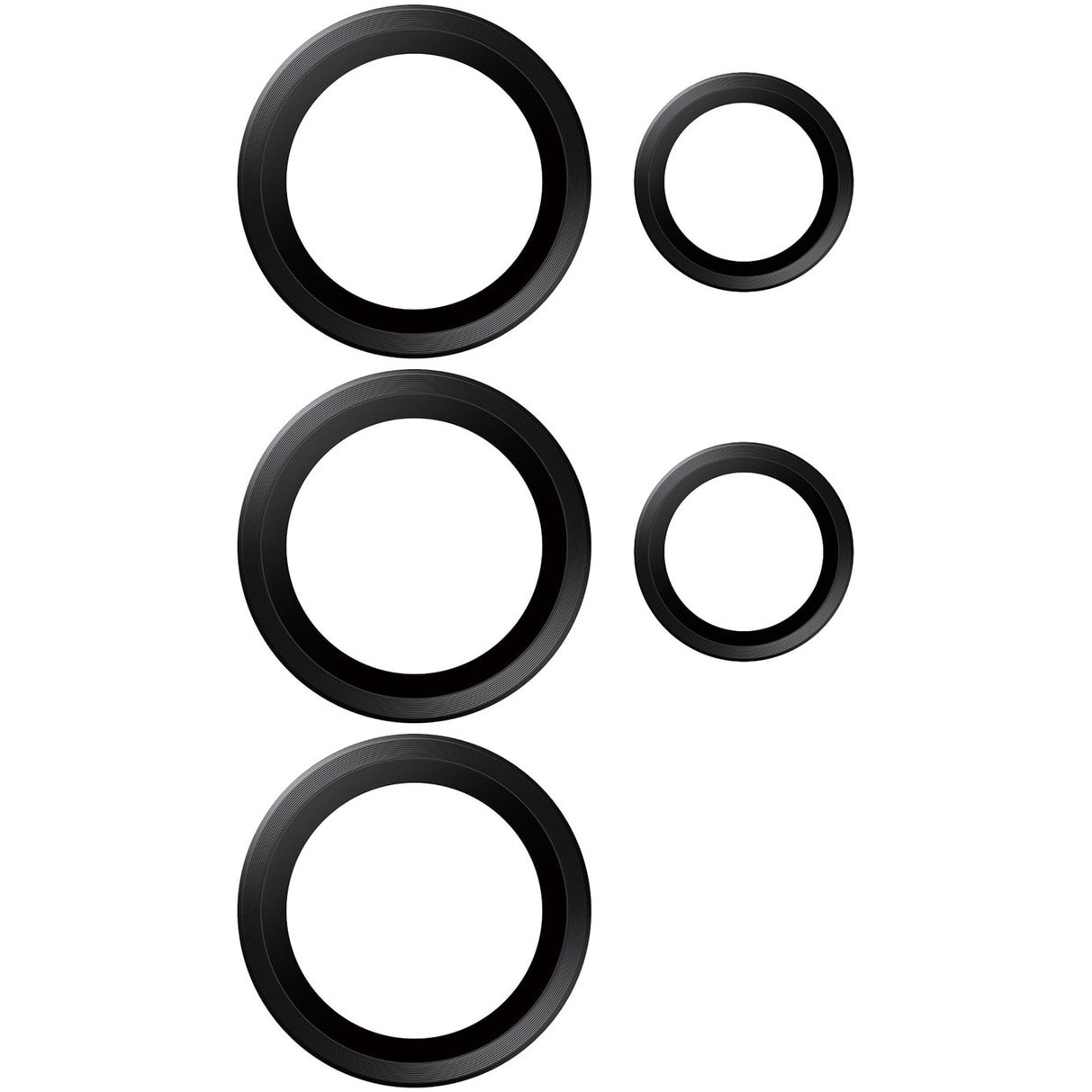 Folie de protectie sticla camera PanzerGlass Hoops Ceramic pentru Samsung Galaxy S25 Ultra, Negru