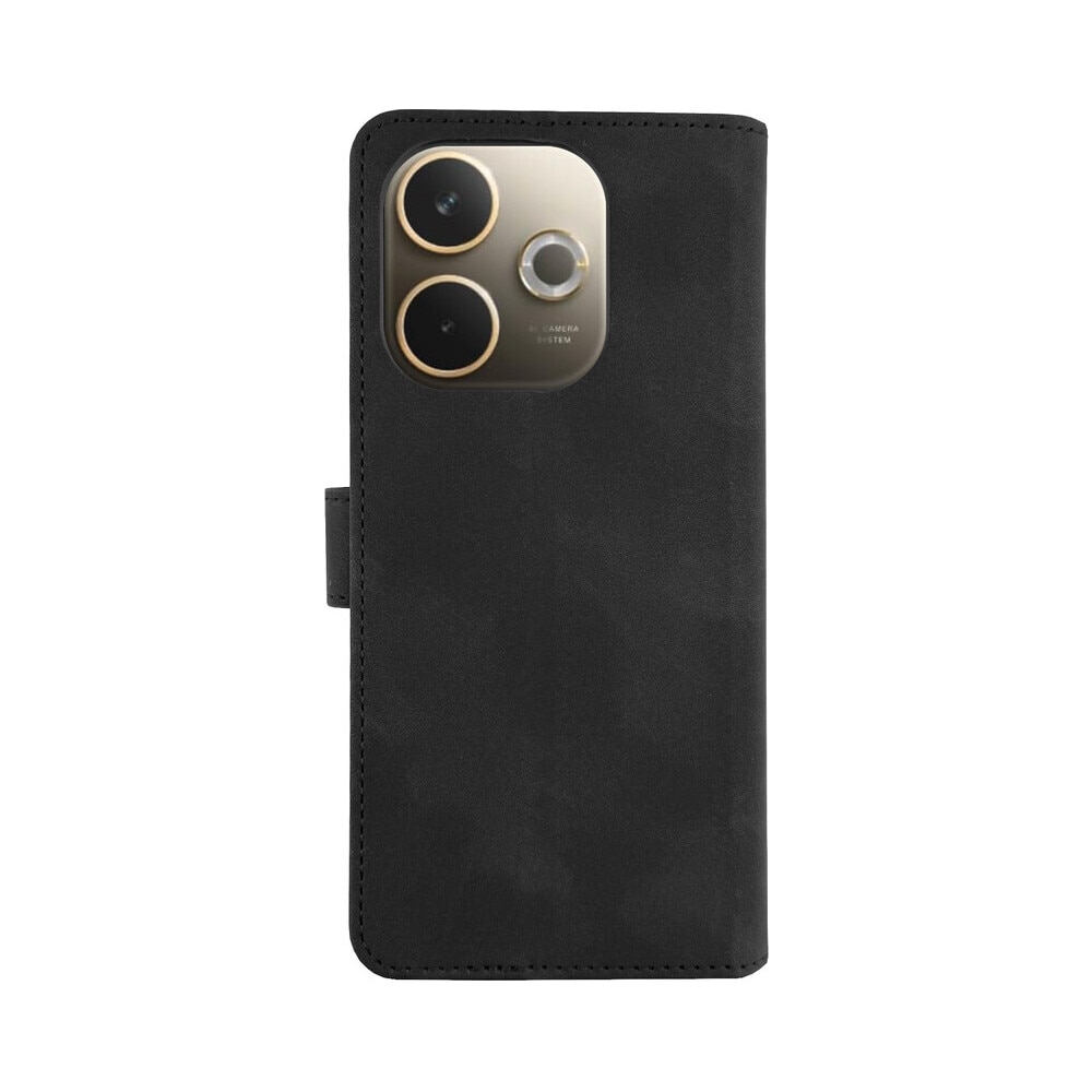 Husa de protectie tip carte CENTO Lima compatibila cu Oppo A5 Pro, Negru, Premium, Piele ecologica, Inchidere magnetica, Protectie Sporita, Anti soc, Anti zgarieturi, Functie de stand