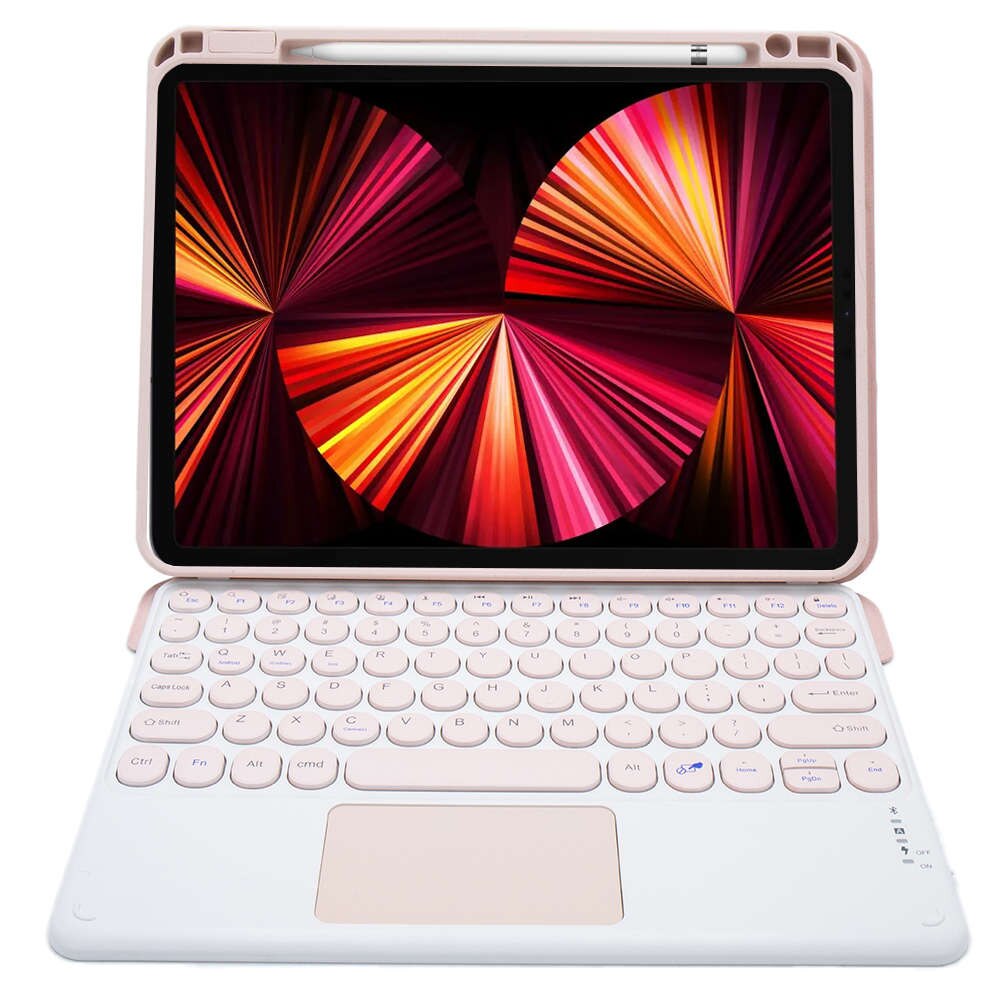 Husa magnetica 4 in 1, Alogy, pentru Apple iPad Pro 11 2021, Bluetooth, Roz