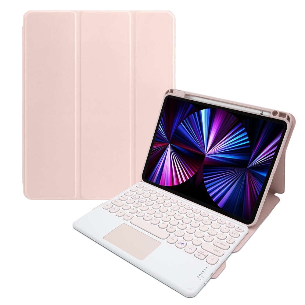 Husa magnetica 4 in 1, Alogy, pentru Apple iPad Pro 11 2021, Bluetooth, Roz