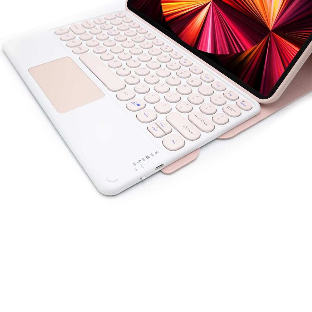 Husa magnetica 4 in 1, Alogy, pentru Apple iPad Pro 11 2021, Bluetooth, Roz