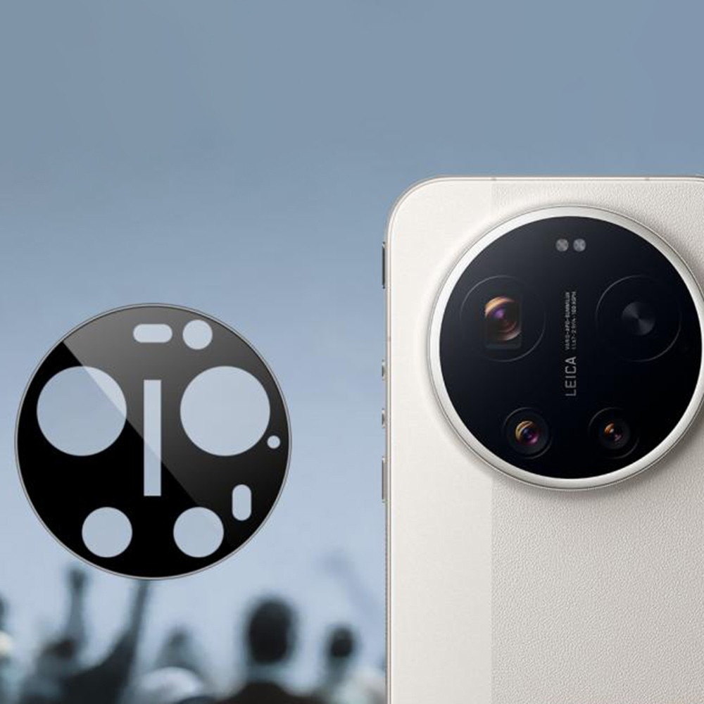Folie de protectie camera pentru Xiaomi 17 Ultra din sticla securizata, Full Cover, Rezistenta 9H, Anti-Zgarieturi, montare usoara - negru
