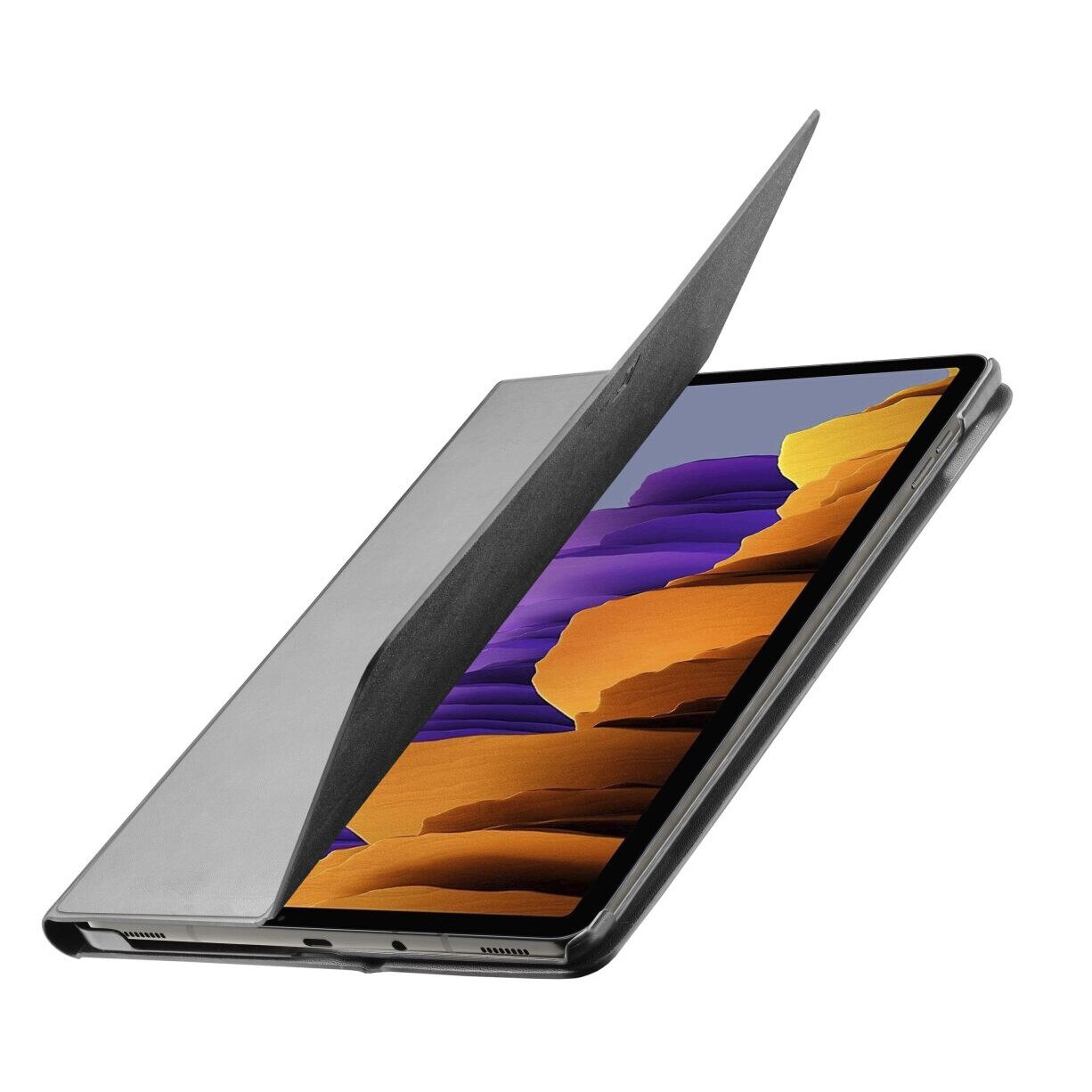 Husa tableta Cellularline Folio cu stand pentru Samsung Galaxy Tab, negru