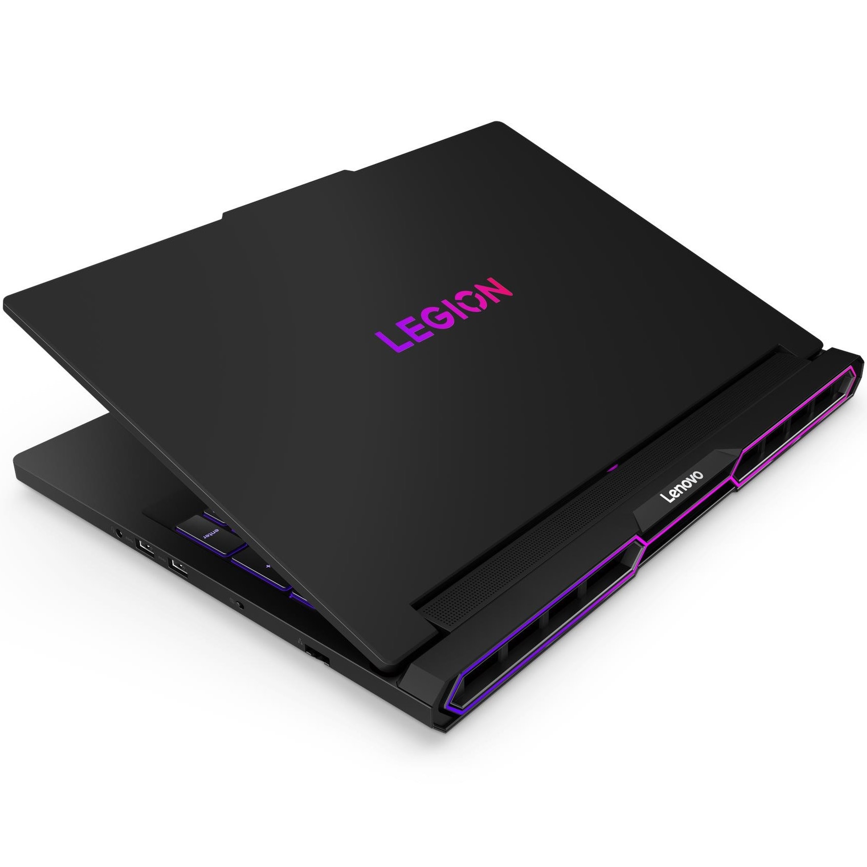 Laptop Gaming Lenovo Legion Pro 7 16AFR10H cu procesor AMD Ryzen™ 9 9955HX pana la 5.4GHz, 16" WQXGA, OLED, 240Hz, 32GB DDR5 RAM, 1TB SSD, NVIDIA® GeForce RTX™ 5070 Ti 12GB GDDR7, No OS, Eclipse Black, 3y on-site Premium Care