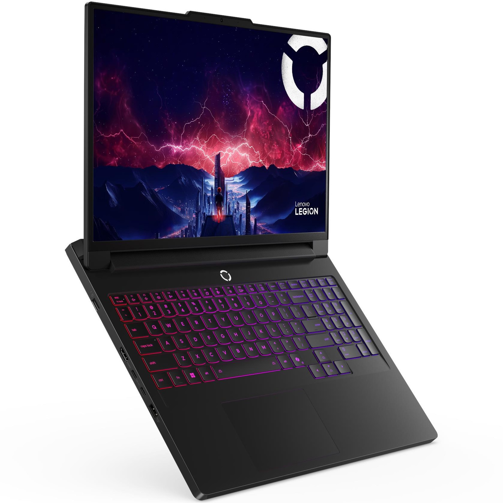 Laptop Gaming Lenovo Legion Pro 7 16AFR10H cu procesor AMD Ryzen™ 9 9955HX pana la 5.4GHz, 16" WQXGA, OLED, 240Hz, 32GB DDR5 RAM, 1TB SSD, NVIDIA® GeForce RTX™ 5070 Ti 12GB GDDR7, No OS, Eclipse Black, 3y on-site Premium Care