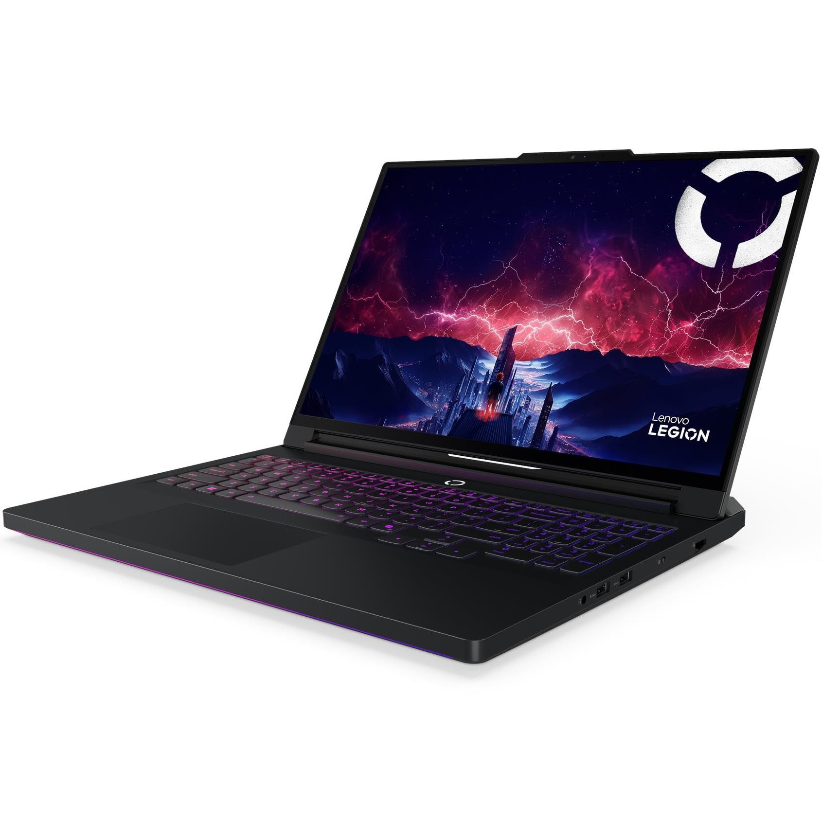 Laptop Gaming Lenovo Legion Pro 7 16AFR10H cu procesor AMD Ryzen™ 9 9955HX pana la 5.4GHz, 16" WQXGA, OLED, 240Hz, 32GB DDR5 RAM, 1TB SSD, NVIDIA® GeForce RTX™ 5070 Ti 12GB GDDR7, No OS, Eclipse Black, 3y on-site Premium Care