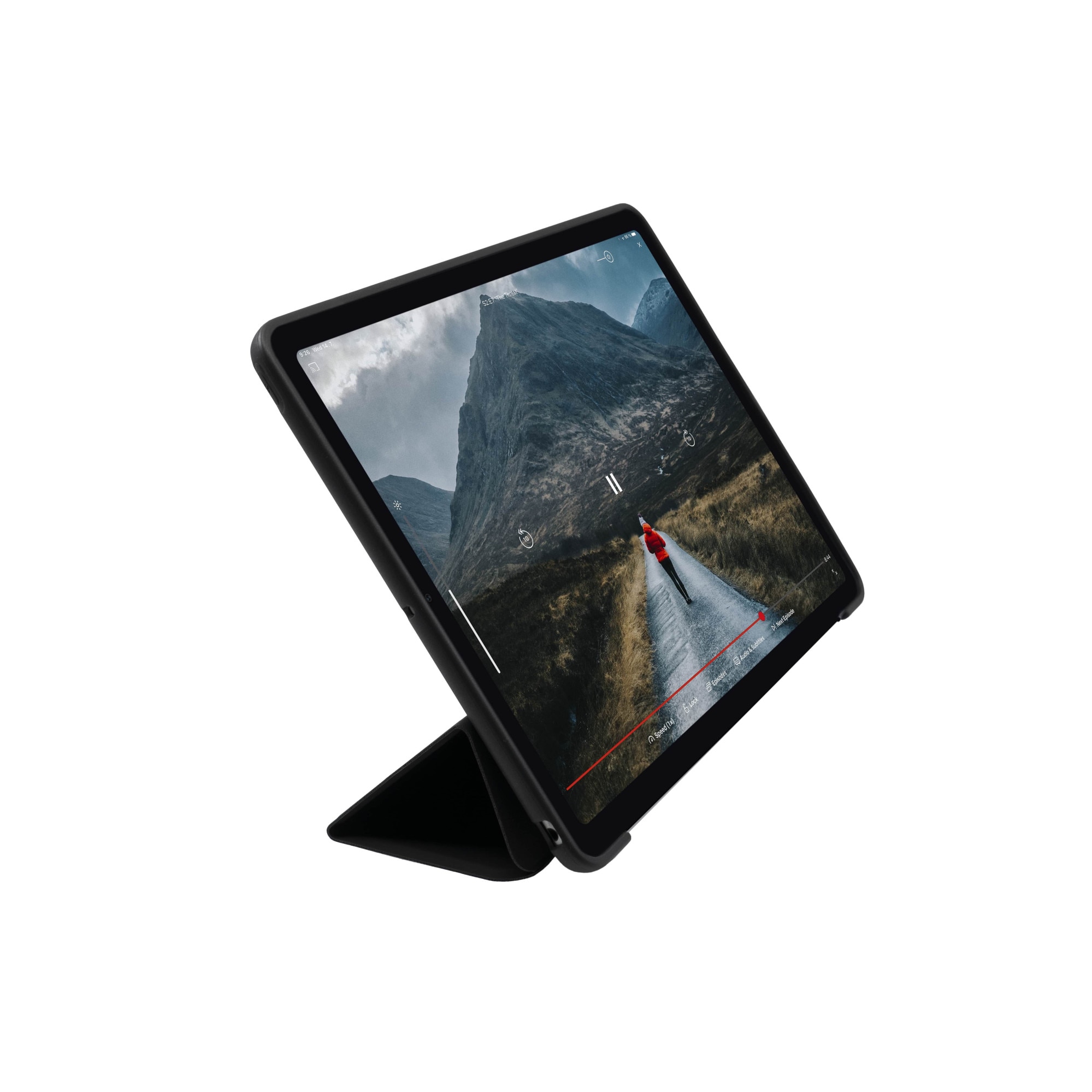 Husa pentru Apple iPad Air (2020), FIXED Padcover+, suport de pencil, Negru