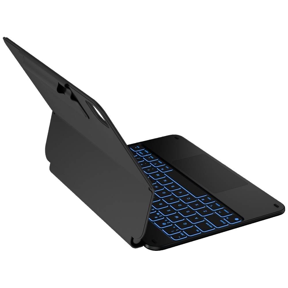 Husa cu tastatura Typecase Edge compatibila cu iPad Air 11 inch 2024 / 2025, Negru