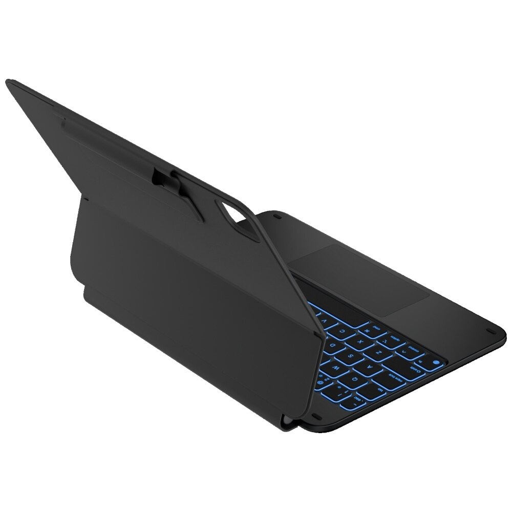 Husa cu tastatura Typecase Edge compatibila cu iPad Air 11 inch 2024 / 2025, Negru