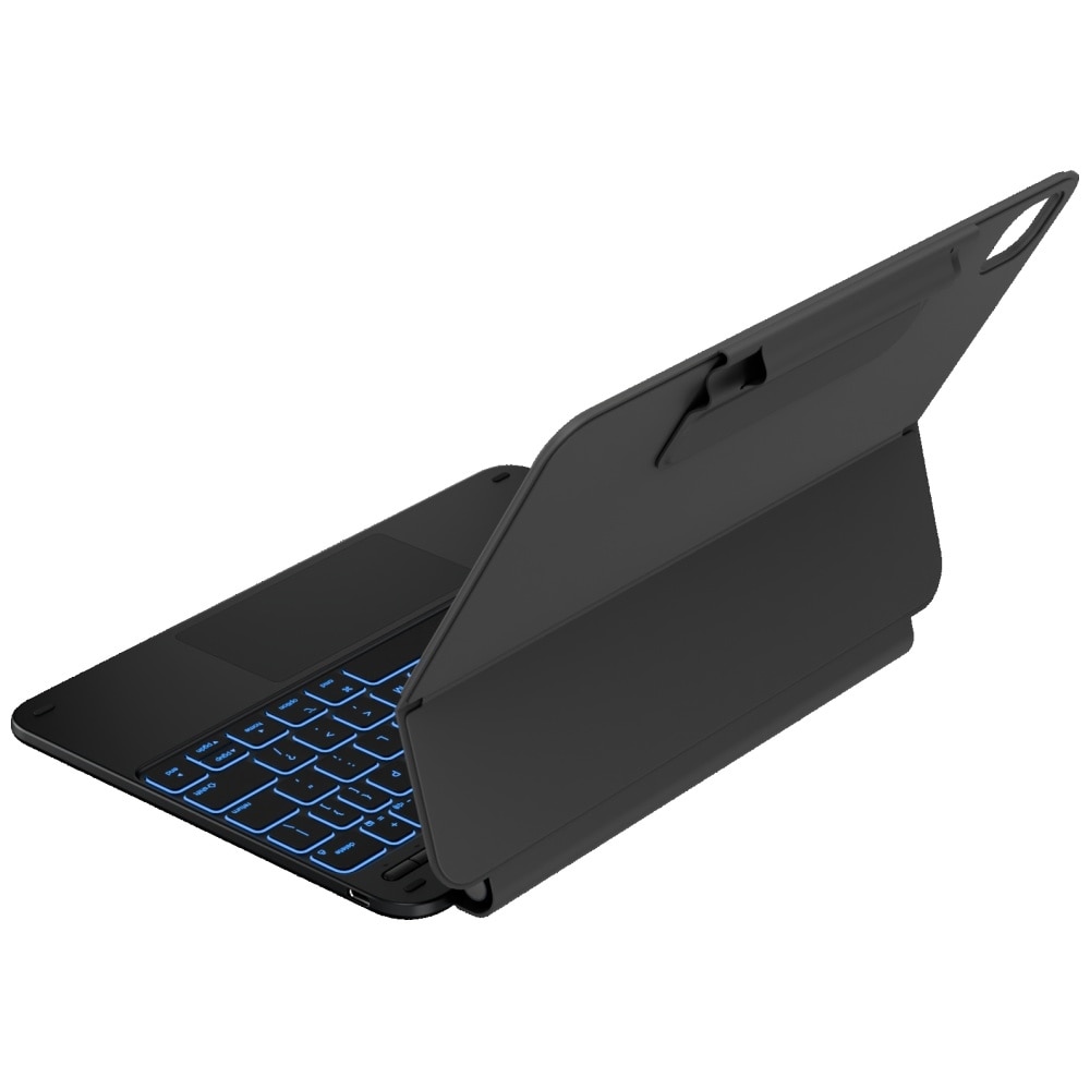 Husa cu tastatura Typecase Edge compatibila cu iPad Air 11 inch 2024 / 2025, Negru