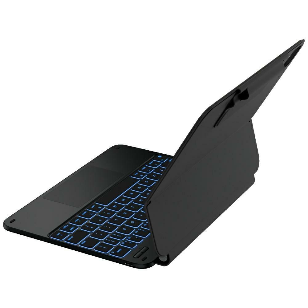 Husa cu tastatura Typecase Edge compatibila cu iPad Air 11 inch 2024 / 2025, Negru