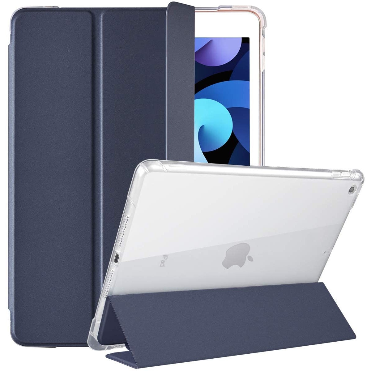 Husa Premium Smart Folio pentru Apple iPad Air 4 10.9" Navy Blue
