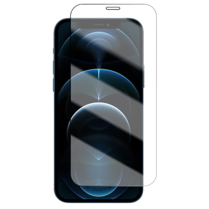 Folie Sticla Premium pentru iPhone 12Pro Max, 9H, Full Cover, Full Glue, Transparent