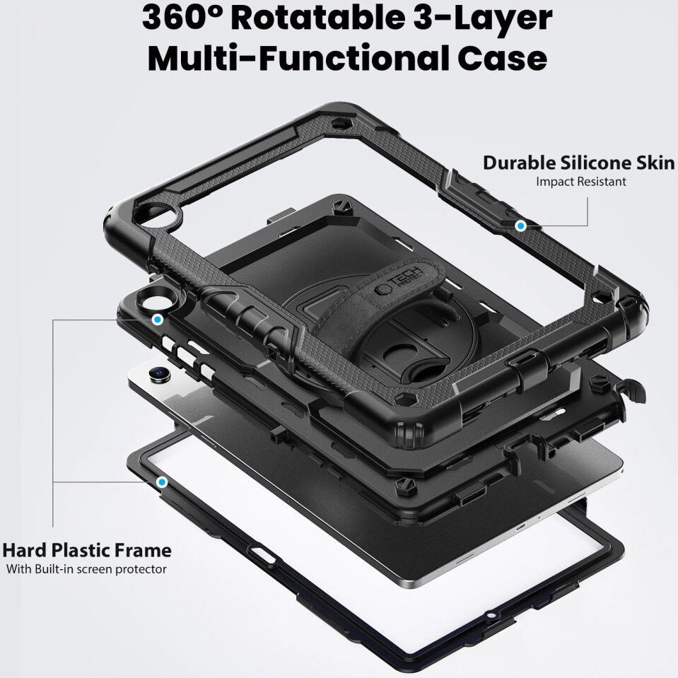 Husa de protectie tableta Tech-Protect Solid pentru Galaxy Tab A9+ / A11+ Plus 11.0 X210 / X215 / X216 / X230 / X235 / X236 Negru