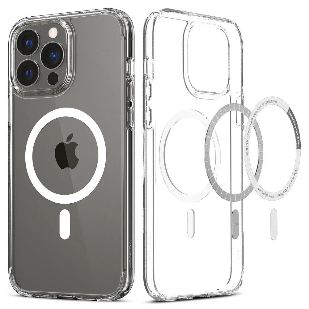 Carcasa Spigen Ultra Hybrid MagSafe compatibila cu iPhone 13 Pro Max White