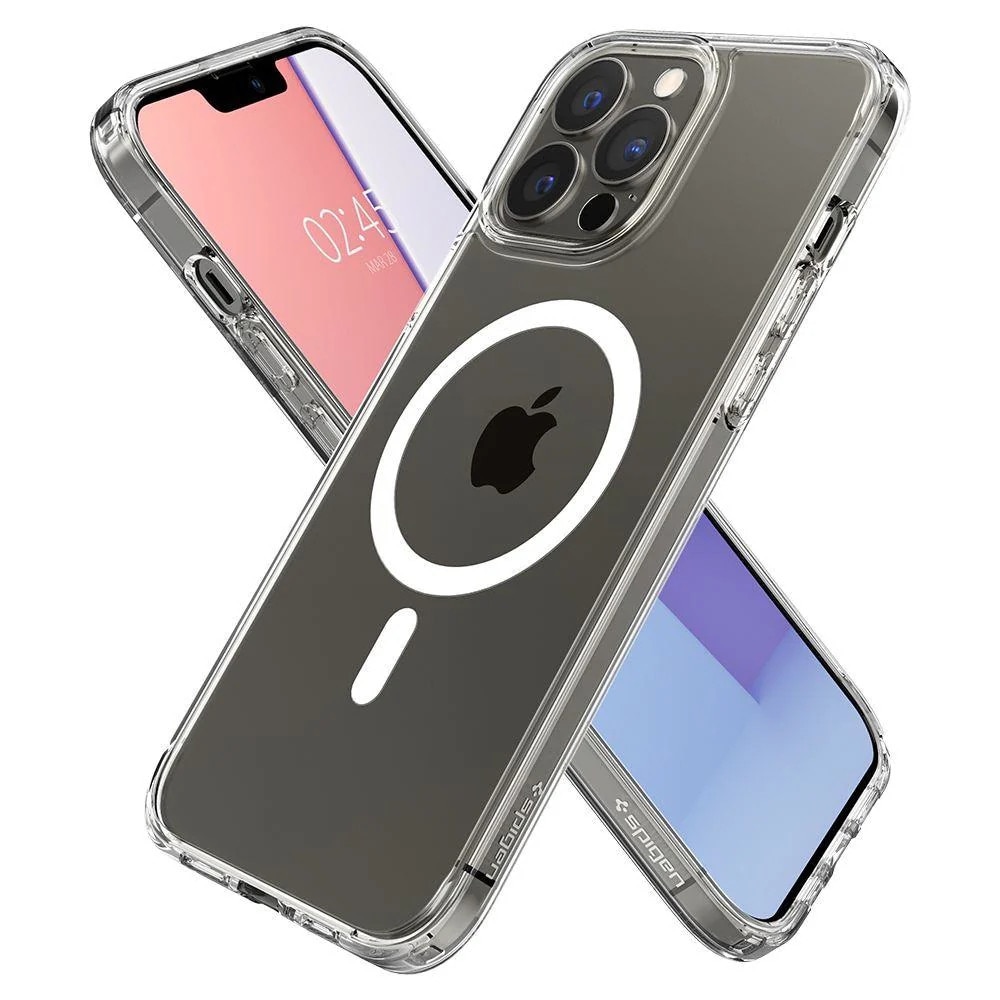 Carcasa Spigen Ultra Hybrid MagSafe compatibila cu iPhone 13 Pro Max White
