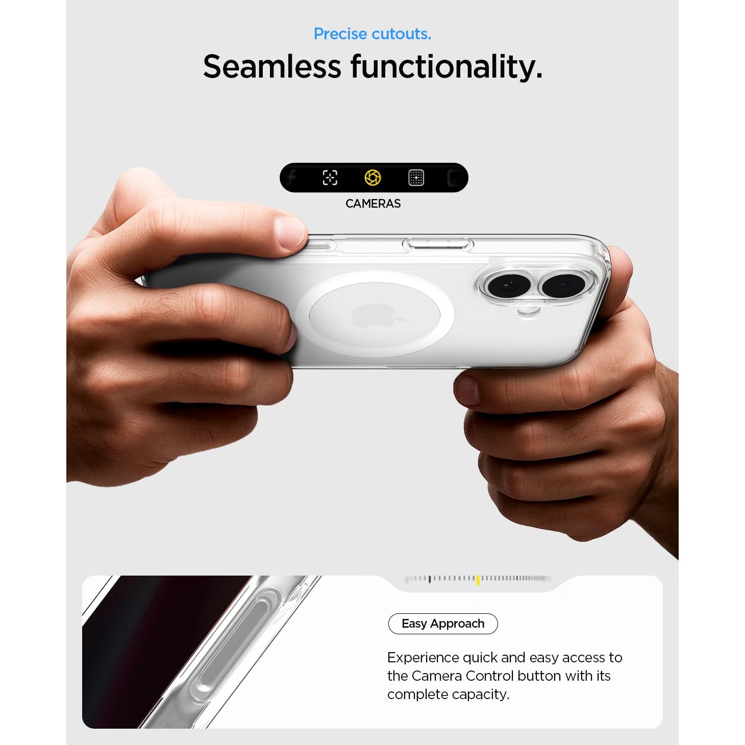 Husa pentru iPhone 17, CloudCradle, Compatibila pentru iPhone 17, compatibil cu MagSafe, anti-ingalbenire, transparent