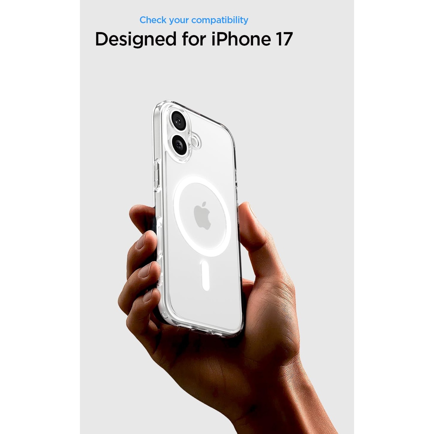 Husa pentru iPhone 17, CloudCradle, Compatibila pentru iPhone 17, compatibil cu MagSafe, anti-ingalbenire, transparent
