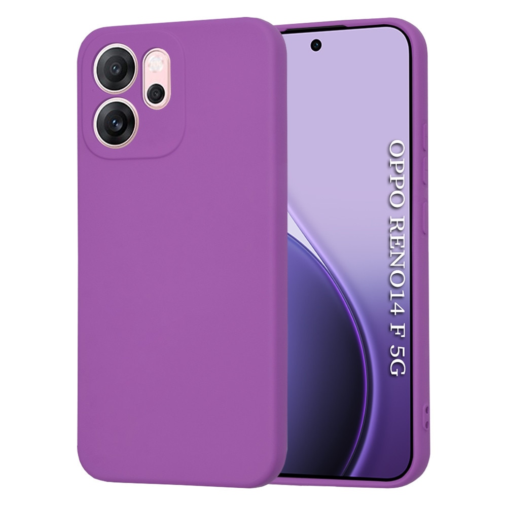 Husa silicon pentru Oppo Reno14 F / Reno14 FS 5G, Accesorio Soft Flex, Purple