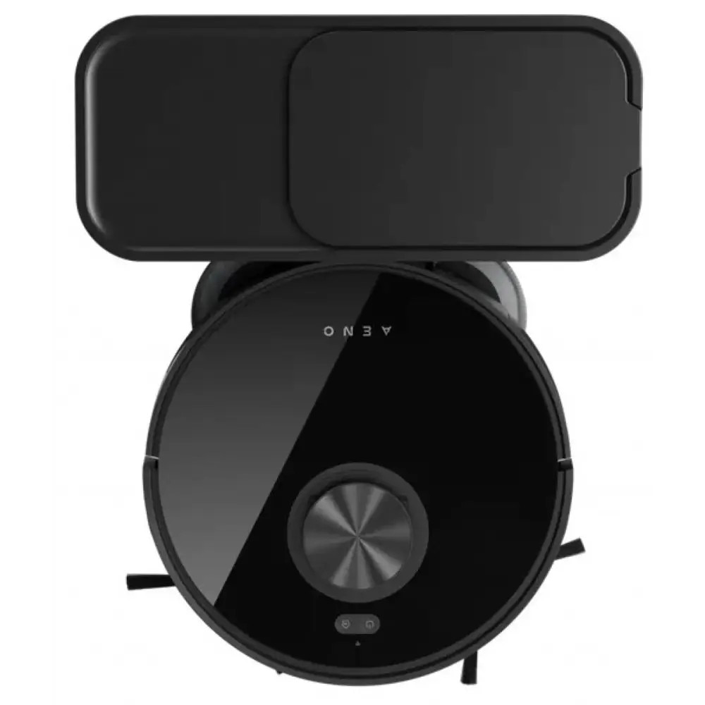 Aspirator robot AENO ARC0005S, 4000Pa, 3000 mAh, 120 m2, Cartografiere, Wi-Fi Comenzi vocale, Autonomie pana la 120 min, Negru