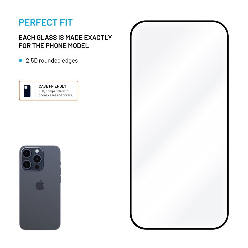 Folie protectie telefon FIXED, Honor 400, 2,5D, negru