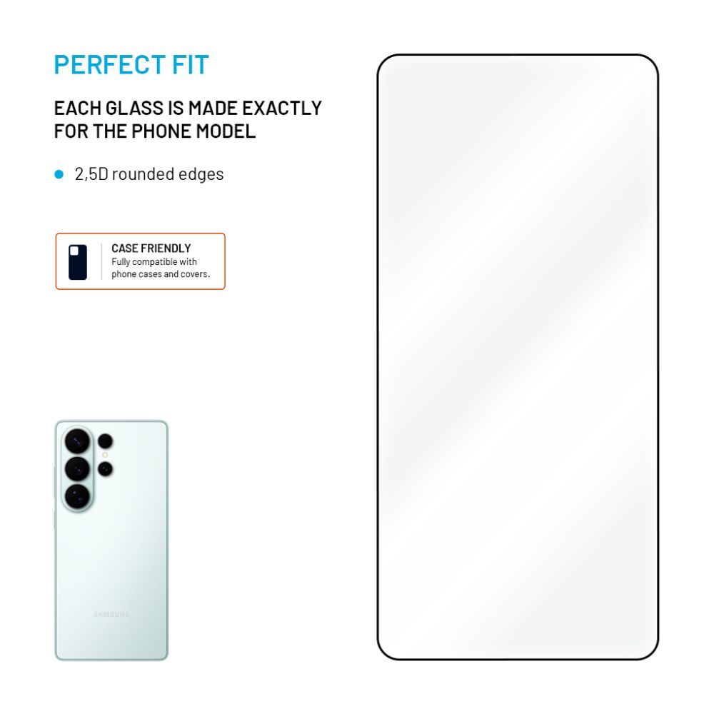 Folie protectie telefon, FIXED, pentru Samsung Galaxy S26 Ultra, 2drb, 2,5D, negru
