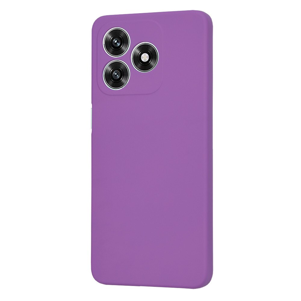 Husa pentru Honor X5c Plus, SKYDDAR INNOVATION, din Silicon Catifelat, SoftElegance, set cu sticker, Mov