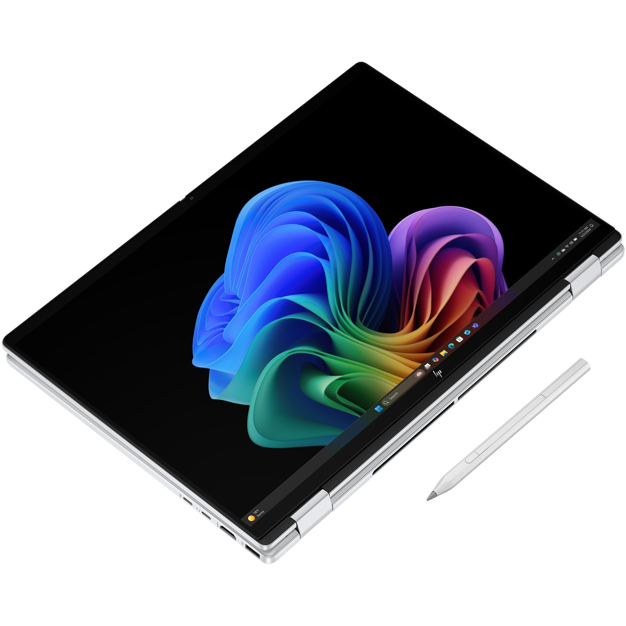 Laptop HP OmniBook X Flip Next Gen AI 16-as0022nn cu procesor Intel® Core™ Ultra 7 256V pana la 4.8GHz, 16", 2K, IPS, 16GB LPDDR5x RAM, 2TB SSD, Intel® Arc™ Graphics, Windows 11 Home, Silver