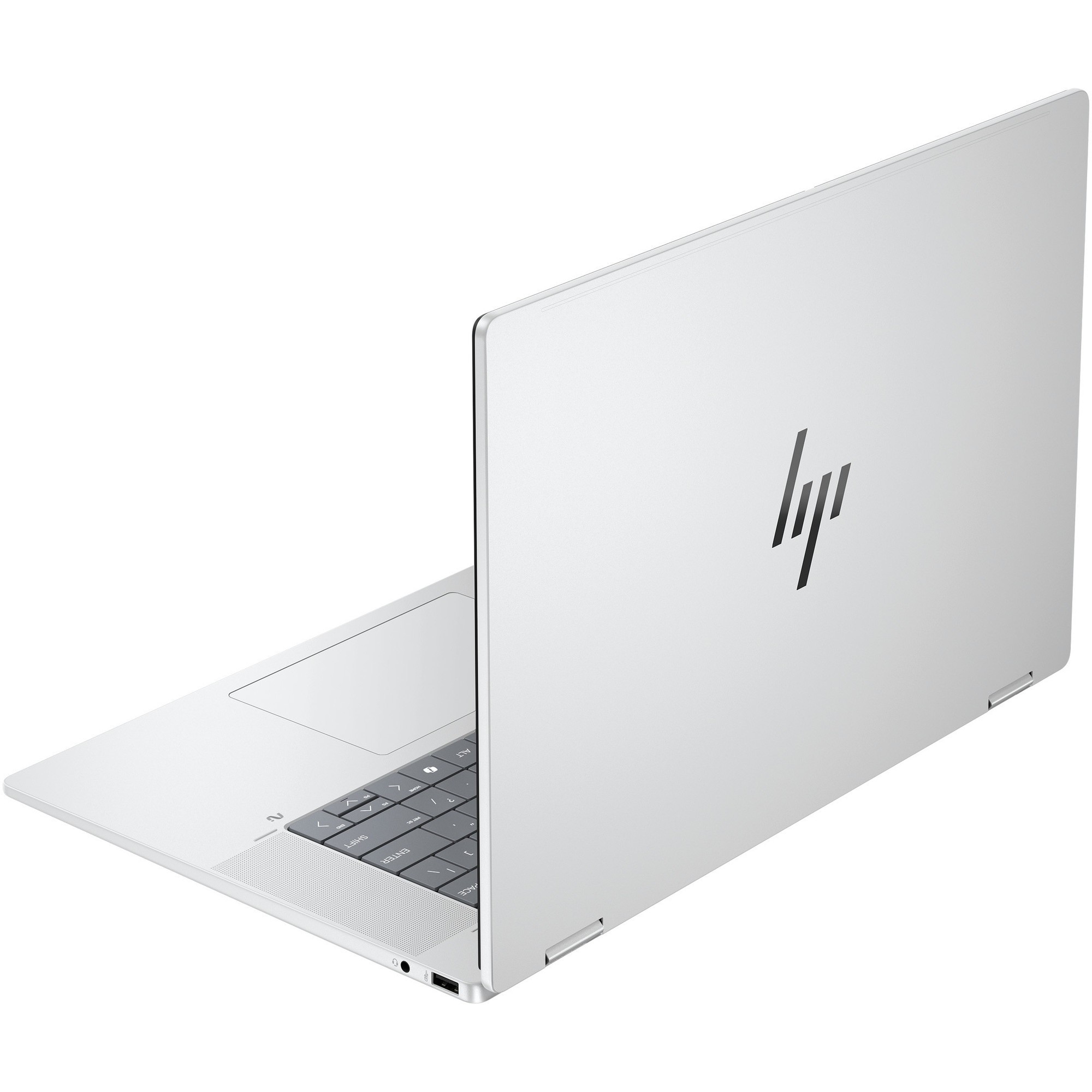 Laptop HP OmniBook X Flip Next Gen AI 16-as0022nn cu procesor Intel® Core™ Ultra 7 256V pana la 4.8GHz, 16", 2K, IPS, 16GB LPDDR5x RAM, 2TB SSD, Intel® Arc™ Graphics, Windows 11 Home, Silver