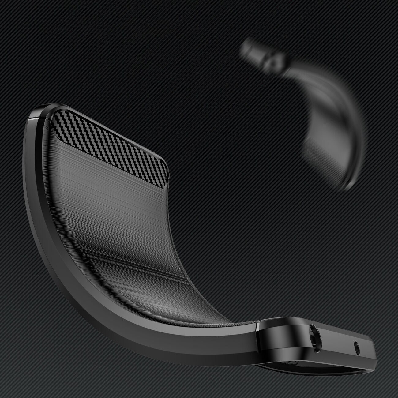 Carcasa Flexible Carbon compatibila cu Samsung Galaxy S24 Plus Black