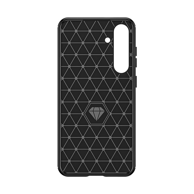 Carcasa Flexible Carbon compatibila cu Samsung Galaxy S24 Plus Black