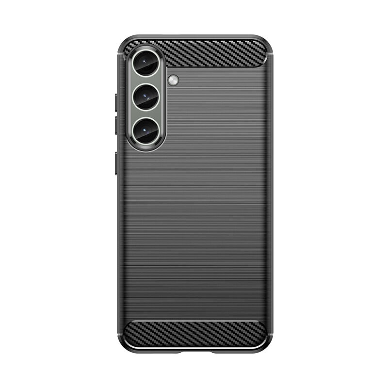 Carcasa Flexible Carbon compatibila cu Samsung Galaxy S24 Plus Black