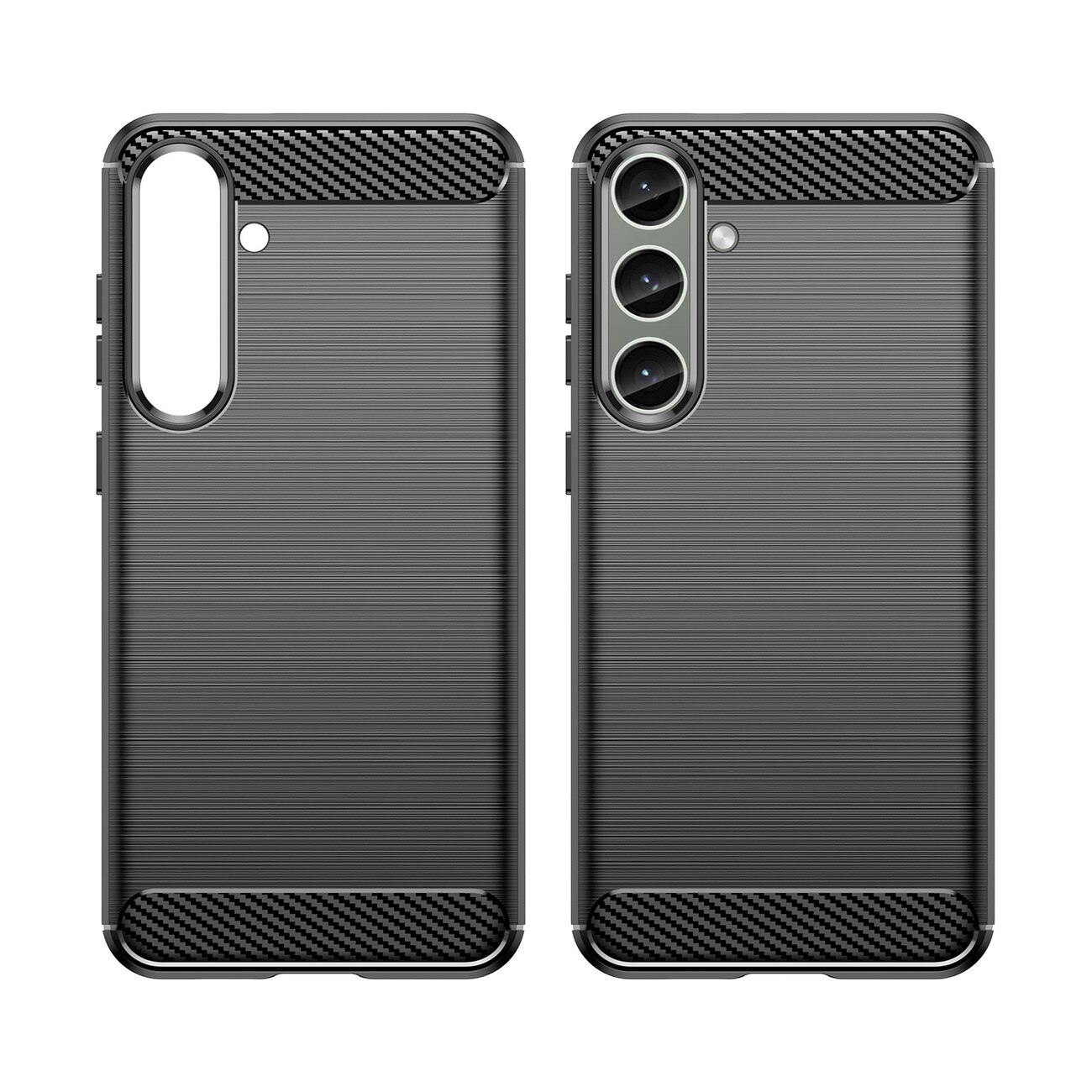 Carcasa Flexible Carbon compatibila cu Samsung Galaxy S24 Plus Black