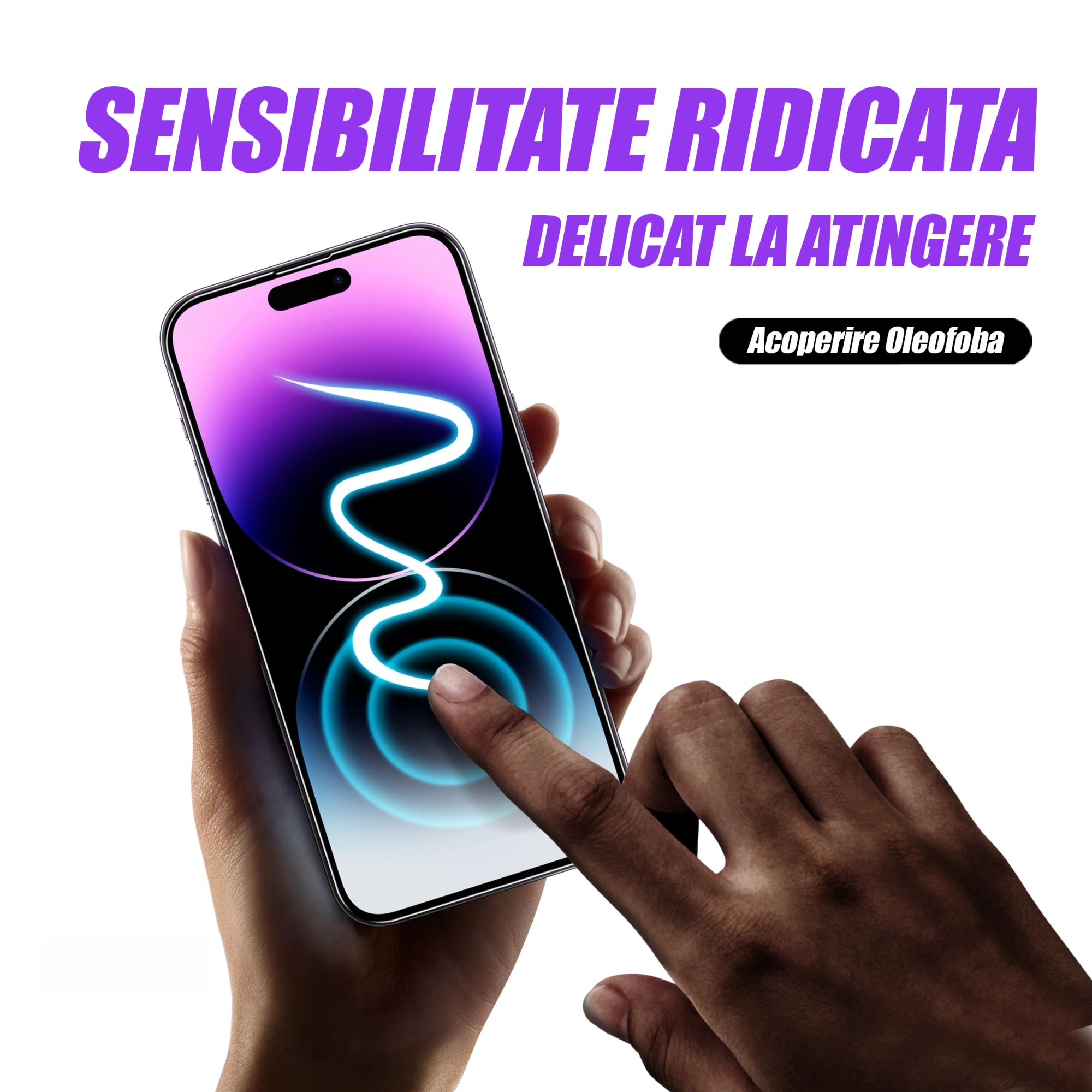 Folie de Protectie din Sticla Temperata premium pentru Iphone 13 MINI, Screen Angels, instalare rapida si usoara cu kitul de instalare Easy App patentat, protectie ecran telefon, potrivire perfecta
