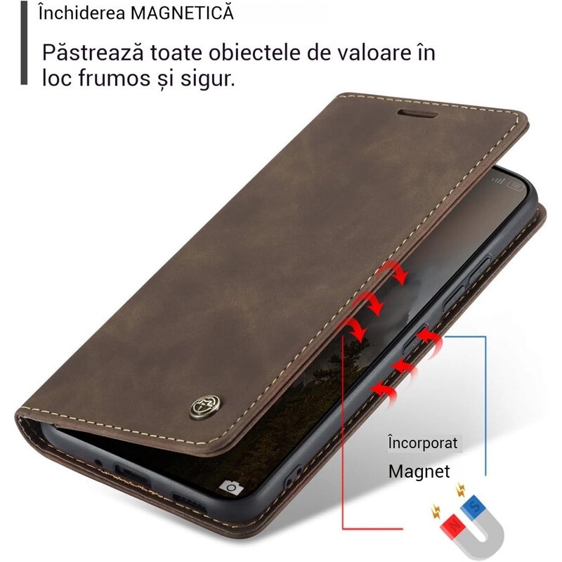 Husa compatibila cu Xiaomi 14T Pro, carcasa transparenta rezistenta la socuri cu suport inel magnetic. Husa pentru Xiaomi 14T Pro din silicon moale/TPU-Kaki