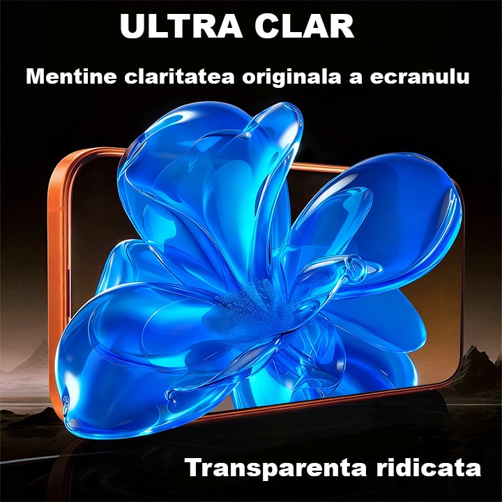 Folie Telefon HD Compatibila cu iPhone 17, HEYBINGO, E-SNAP, din Sticla Securizata Duritate 9H, Cu Kit de Aplicare Instanta si Functie Automata de Indepartare a Prafului, Rezistenta la zgarieturi, Protectie Ecran Premium