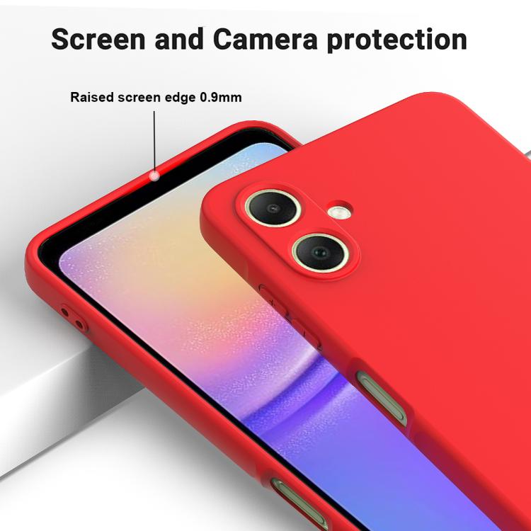 Husa Soft Touch, slim, ALC Mobile, anti soc, compatibila cu Samsung Galaxy A07, Rosu Tpu