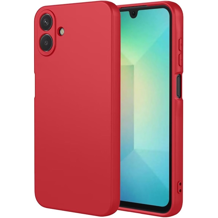 Husa Soft Touch, slim, ALC Mobile, anti soc, compatibila cu Samsung Galaxy A07, Rosu Tpu