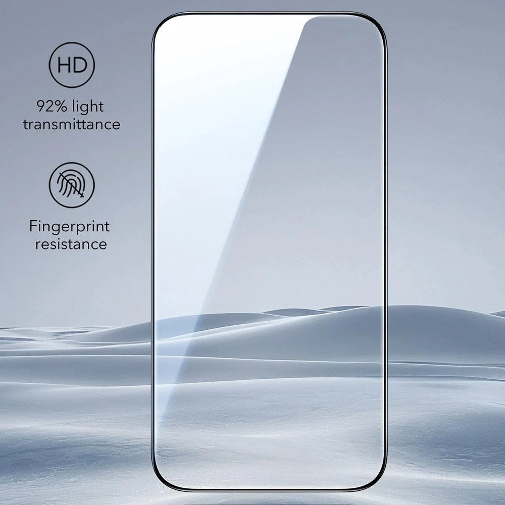 Folie pentru iPhone 17 Pro Max (set 3) - ESR Tempered Glass UltraFit - Clear
