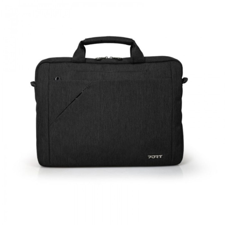 Geanta laptop, PORT DESIGNS, Poliester, Negru