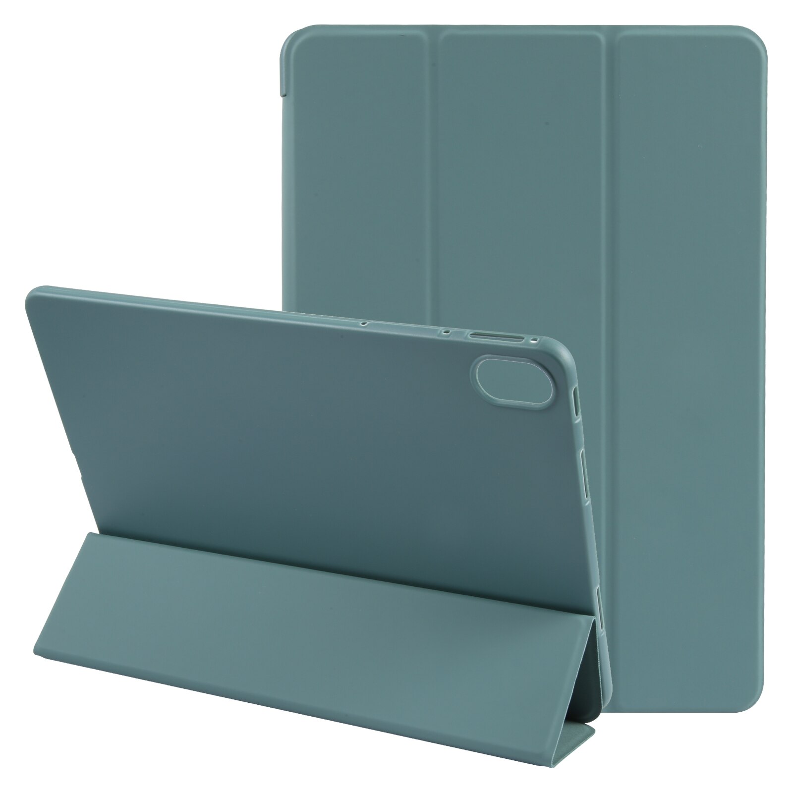 Husa tableta pentru Huawei MatePad Air 11.5 GEBEI, piele, tip carte cu suport, margini anti-soc, pliere inteligenta, acces complet la porturi, verde inchis