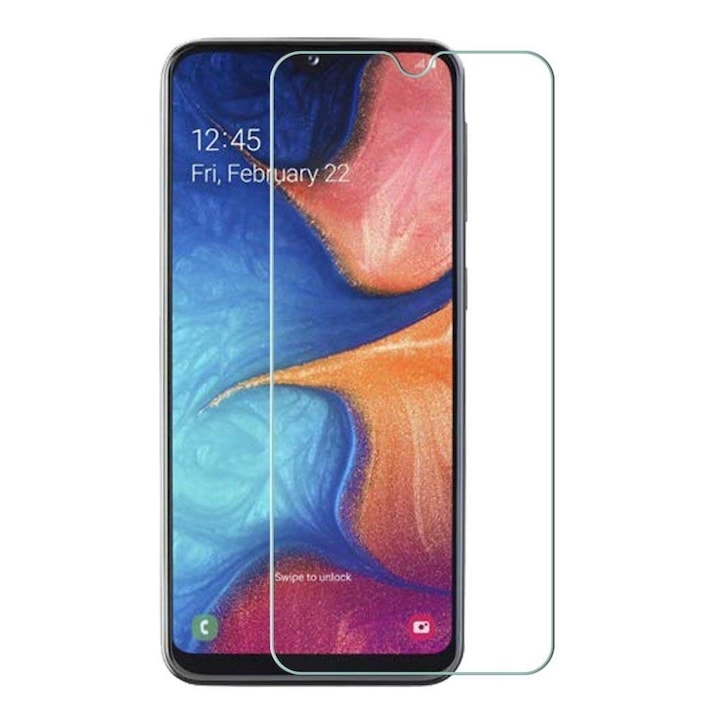 Folie Sticla Securizata Flippy, 9H, Transparenta HD, pentru Samsung Galaxy A20e, Transparent