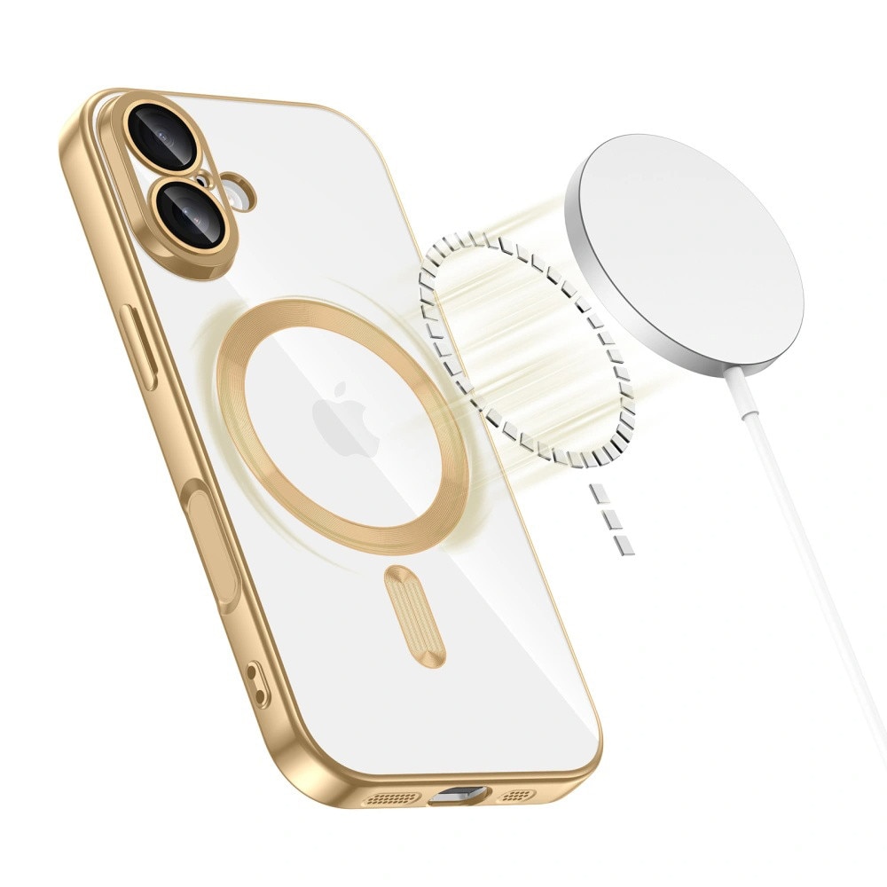 Husa pentru iPhone 17 cu MagSafe si protectie pentru lentile anti-shock 1.5 mm transparent - albastru
