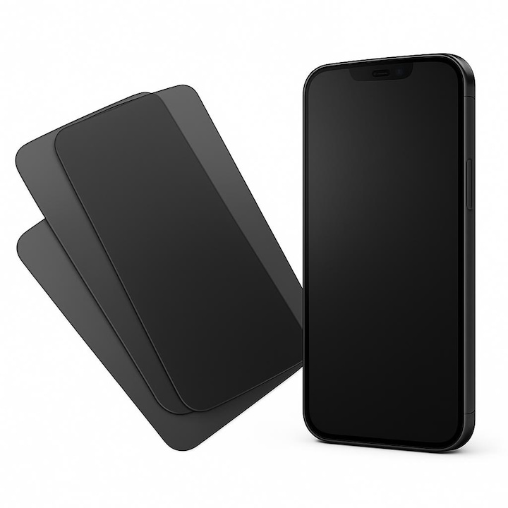 Set 3 Buc. Folie Display Privacy pentru Samsung Galaxy A56, protectie Infinity Enterprise cu lipire Completa pentru ecran telefon Fata din Hydrogel AntiShock, Flexibil, Silicon, Set complet pentru Instalare rapida