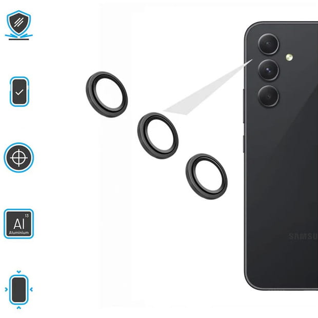 Sticla camera photo Fixed Camera Glass pentru Samsung Galaxy A16 4G/5G, transparenta