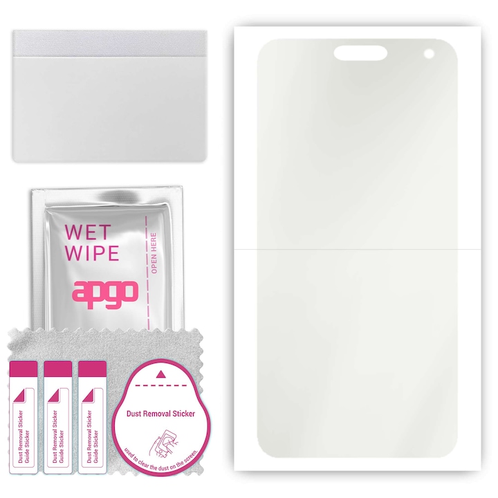 Folie de protectie MAT MATTE apgo pentru TCL 501 – autoadeziva, afisare completa, hidrogel, anti-zgarieturi, full glue, 5D