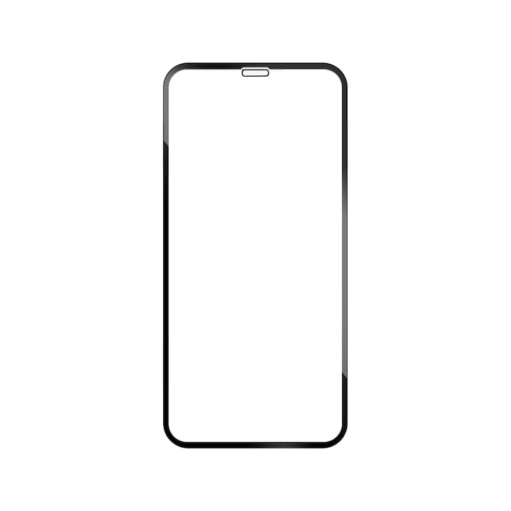 Folie de protectie Full-Cover pentru Apple iPhone X/XS/11 Pro, Fixed 3D, Sticla securizata, Negru