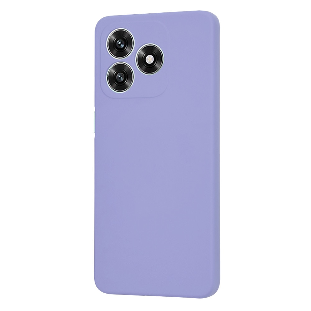 Husa pentru Honor X5c Plus, SKYDDAR INNOVATION, din Silicon Catifelat, SoftElegance, set cu sticker, Violet