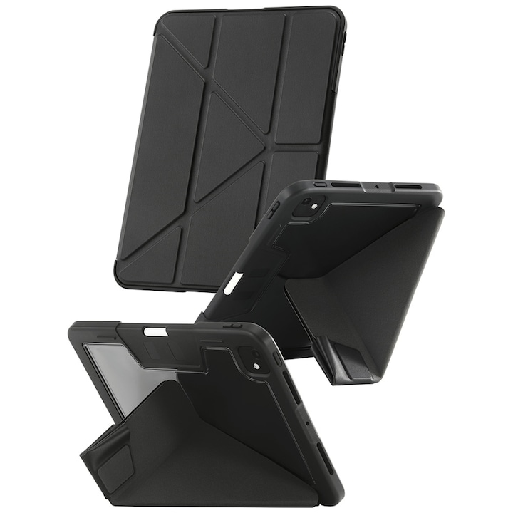 Carcasa Care by PanzerGlass Y compatibila cu iPad Pro 11 inch 2024 / 2025, Negru