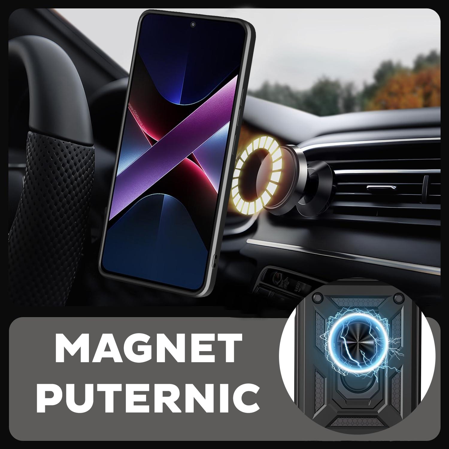 Husa pentru Oppo Reno 14 F / Reno 14 FS 5G cu inel rotativ 360 Daden, Camshield series, Hybrid Antisoc, Slider pentru protectia camerei, Argintiu